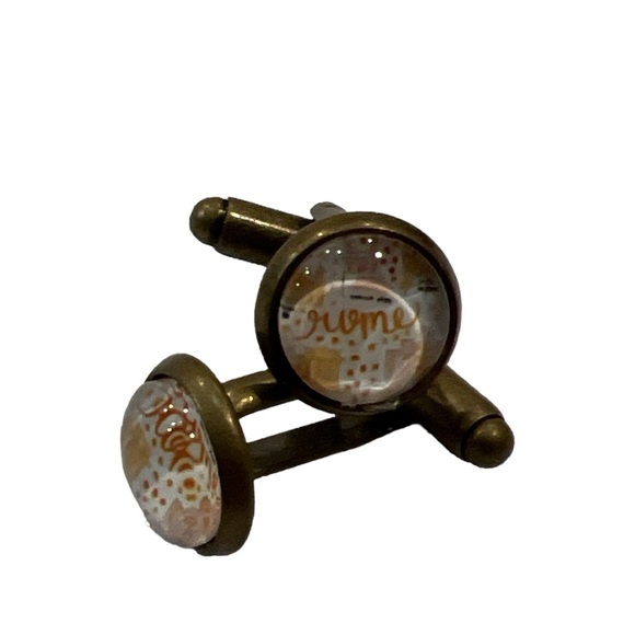 NEW Rome Brass Cuff Links - Picture 1 of 2